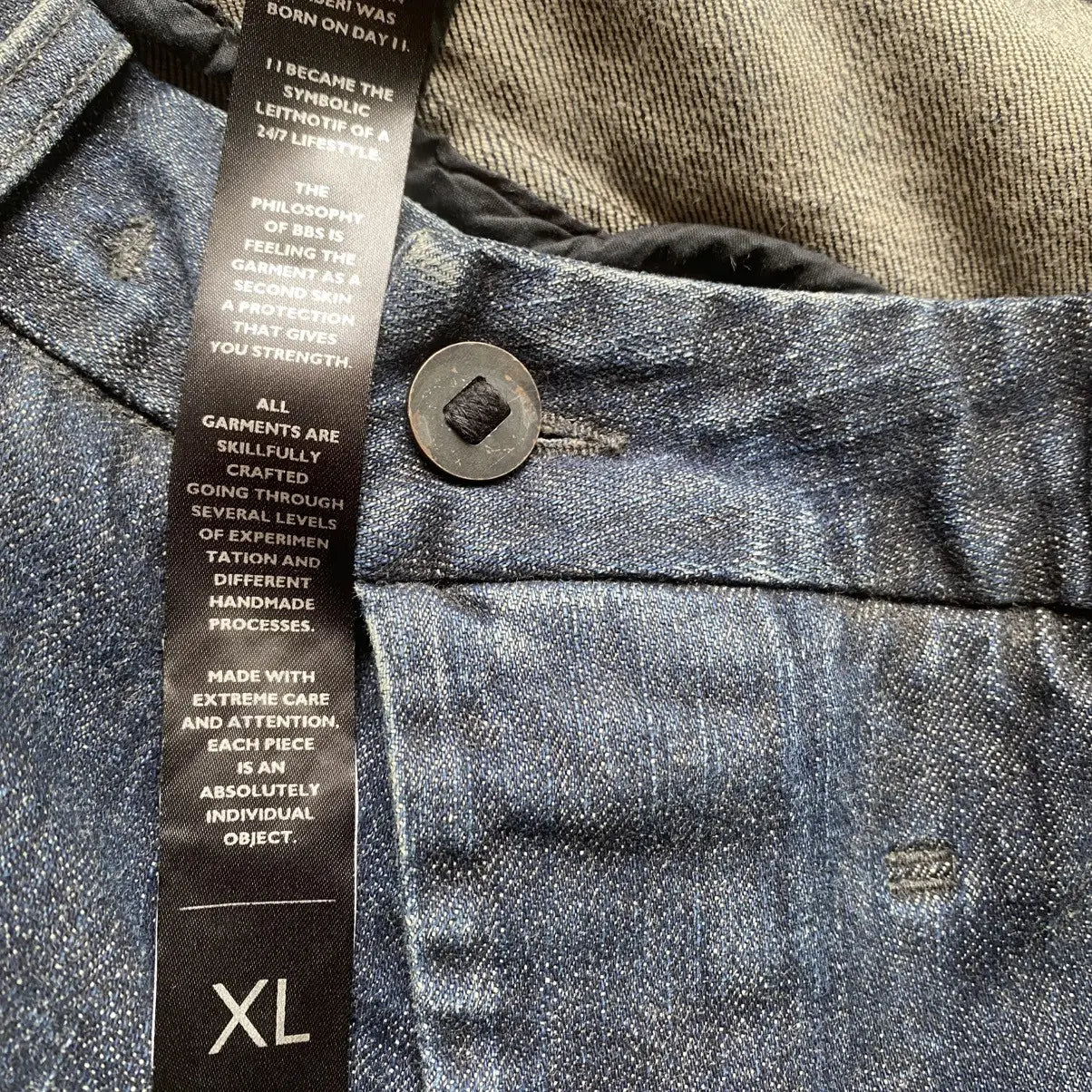 Boris Bidjan Saberi - AW21 P13 Tight Fit Dirty Dark Denim