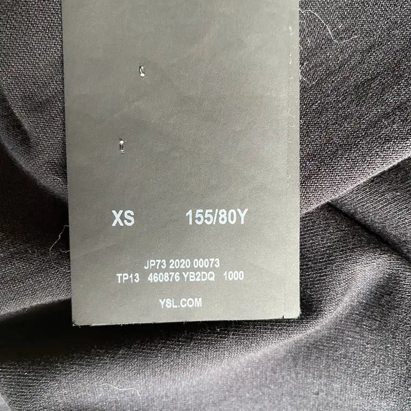 Saint Laurent Paris - SLP Logo Oversize Cropped T Shirt