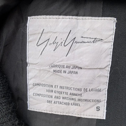 Yohji Yamamoto - Vintage Fall95 Wool Gabardine Shrunken Collar Bomber