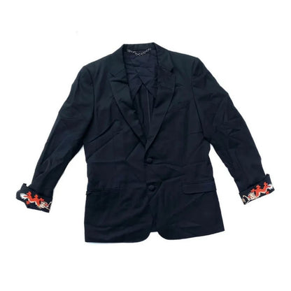Maison MIHARA YASUHIRO - Fall12 Dragon Embroidered Roll Up Sleeves Blazer