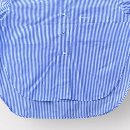 Vetements - SS19 Blue Stripes Oversized Cropped Shirt