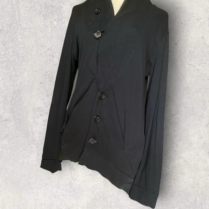 Ann Demeulemeester - 2000’s Asymmetric Jersey Cotton Jacket