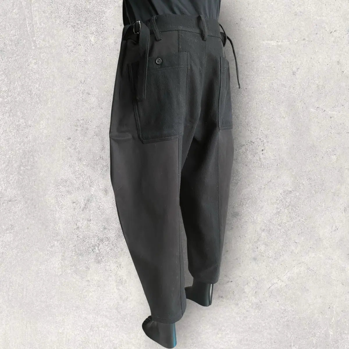 Yohji Yamamoto - 1/10 Flannel Waist Adjustable vertical joint pants