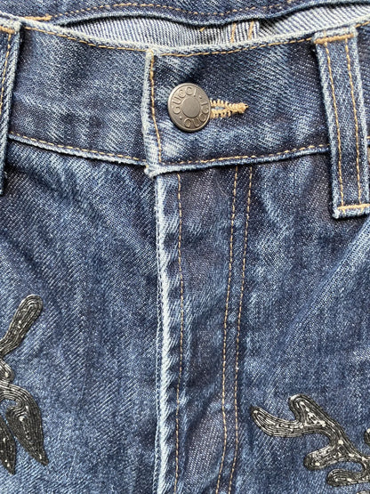 Gucci - Fall99 AD And Runway Floral Embroiled Denim