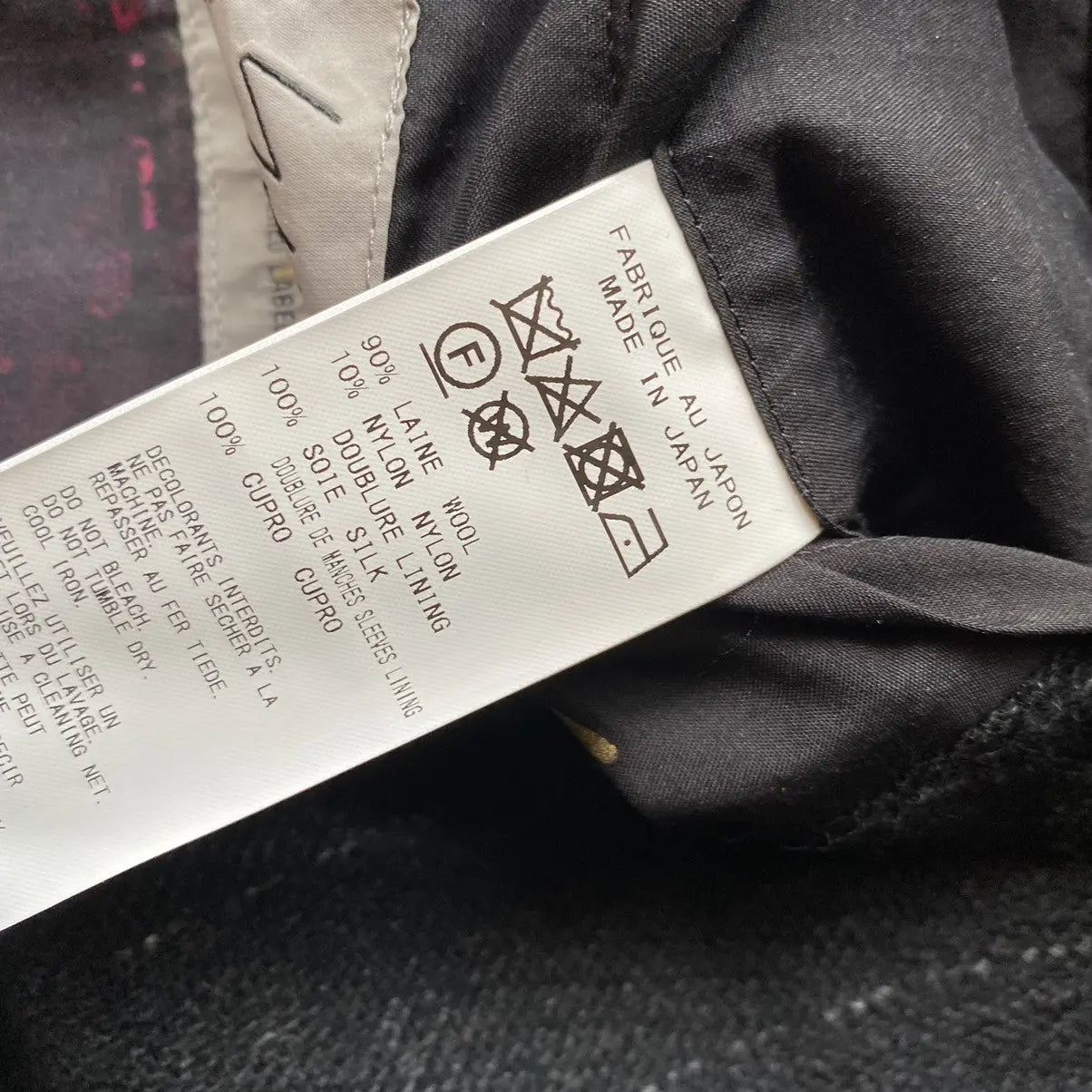 Yohji Yamamoto : Runway AW20 Reversible Wool Coat