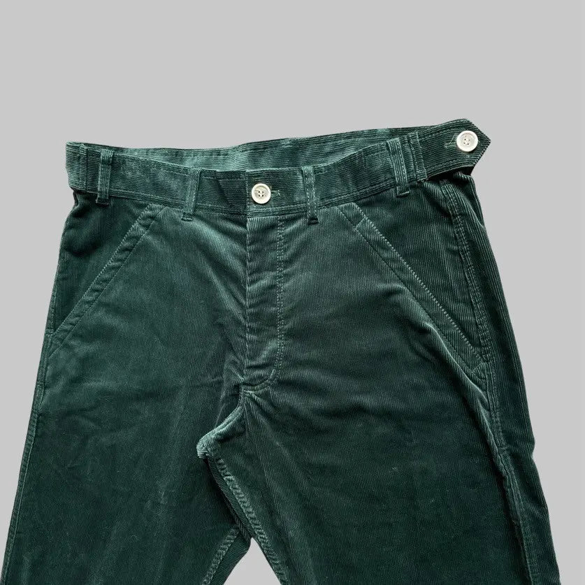 Comme des Garcons  Fall 2019 Green Corduroy Oversize Cropped Pants  Men's US 32 / EU 48•Gently Used