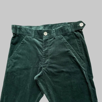 Comme des Garcons  Fall 2019 Green Corduroy Oversize Cropped Pants  Men's US 32 / EU 48•Gently Used