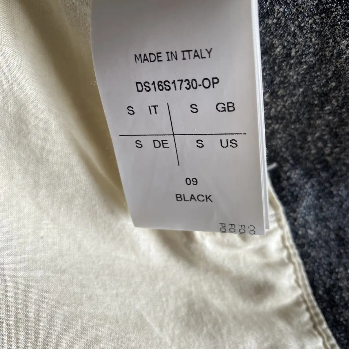 Rick Owens - SS16 Black Coated Canvas Blazer