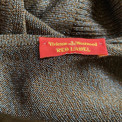 Vivienne Westwood - Fall 2011 Brown Glitter Cowl Neck Dress