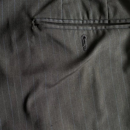 Jil Sander- Black/Blue Pinstriped Tailor Suit Set