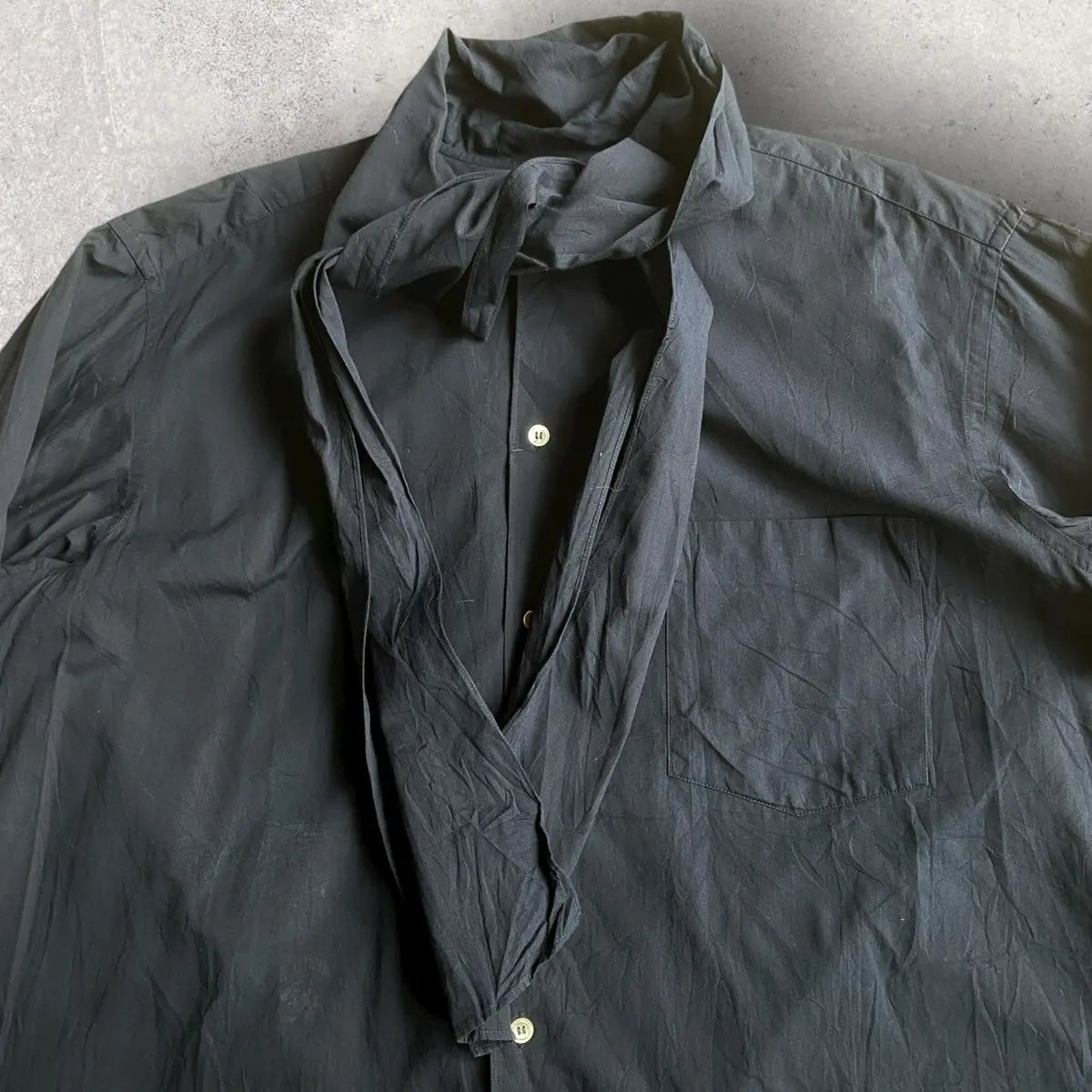 Comme des Garcons Homme Plus - Vintage 90’s Tie Collar Oversize Shirt