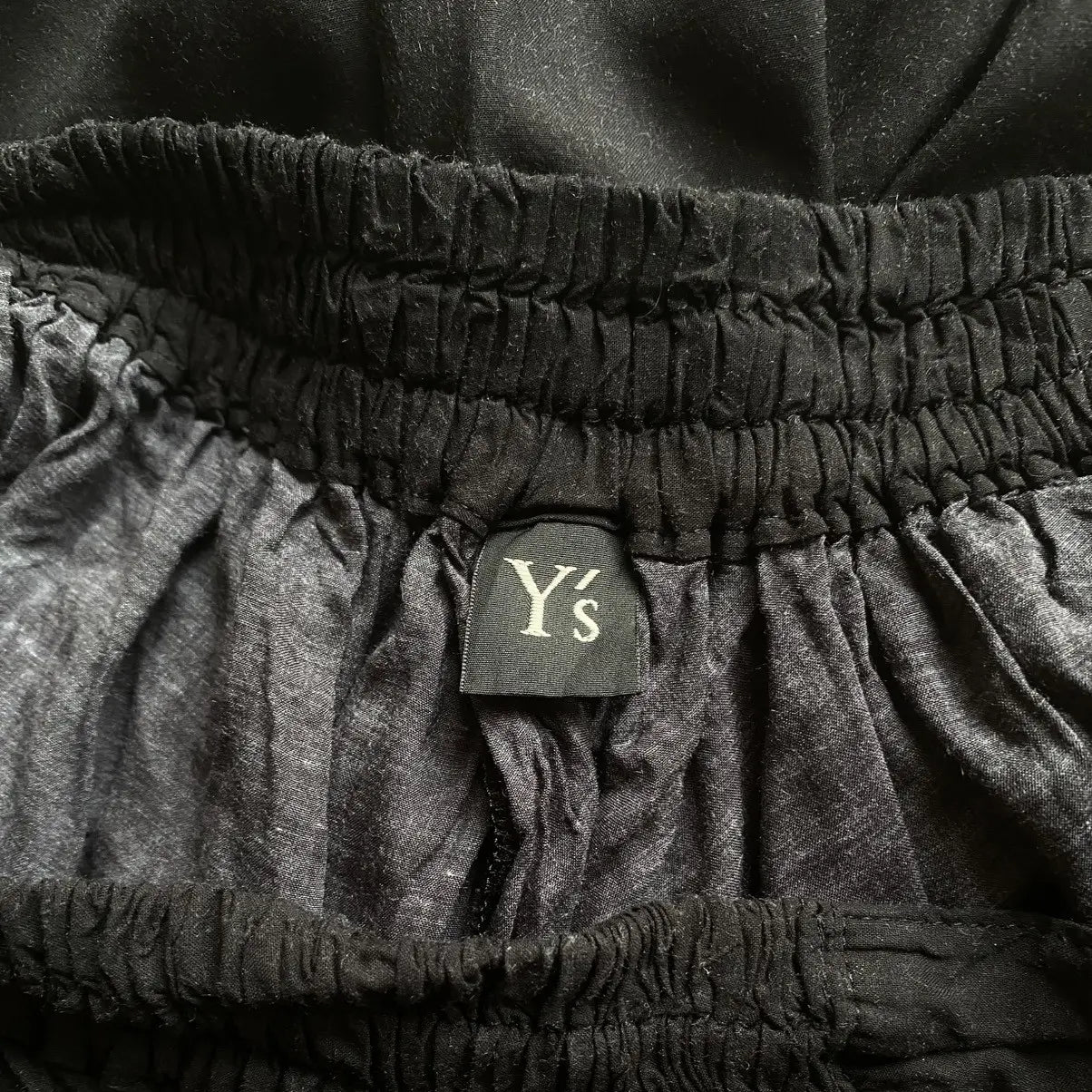 Yohji Yamamoto - Y’s Rayon Eiffel Tower Print Wide Leg Pants