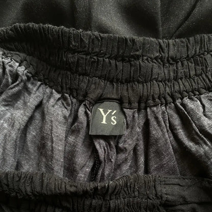 Yohji Yamamoto - Y’s Rayon Eiffel Tower Print Wide Leg Pants