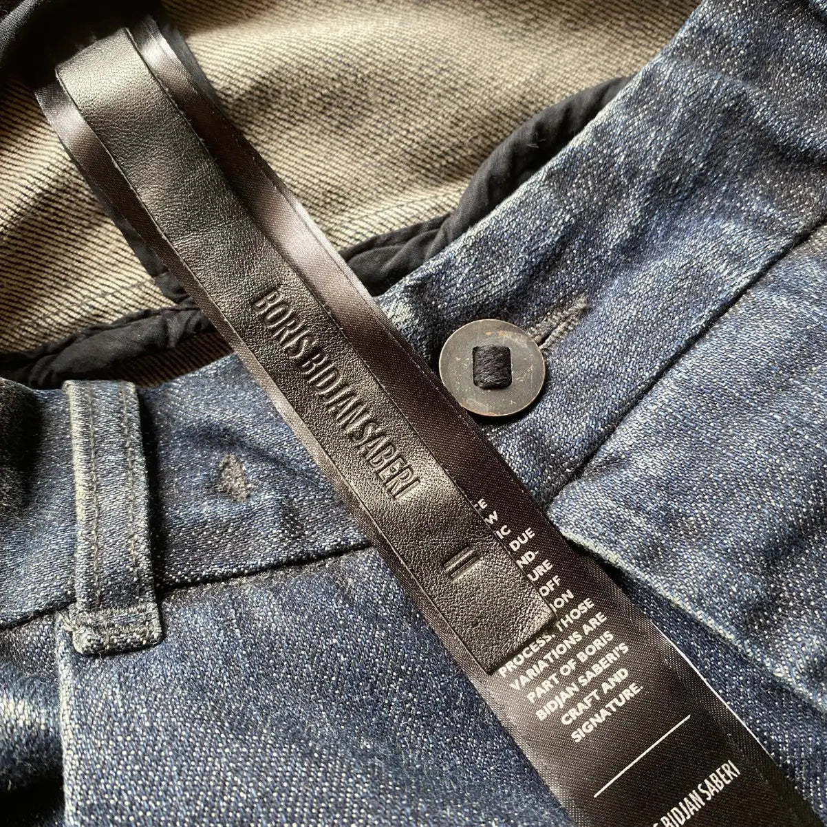 Boris Bidjan Saberi - AW21 P13 Tight Fit Dirty Dark Denim