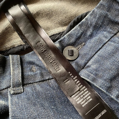 Boris Bidjan Saberi - AW21 P13 Tight Fit Dirty Dark Denim
