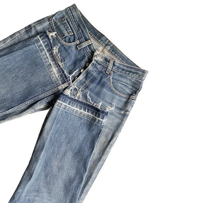 Helmut Lang - Archive 1999 Classic Faded Raw Denim Italian Cut