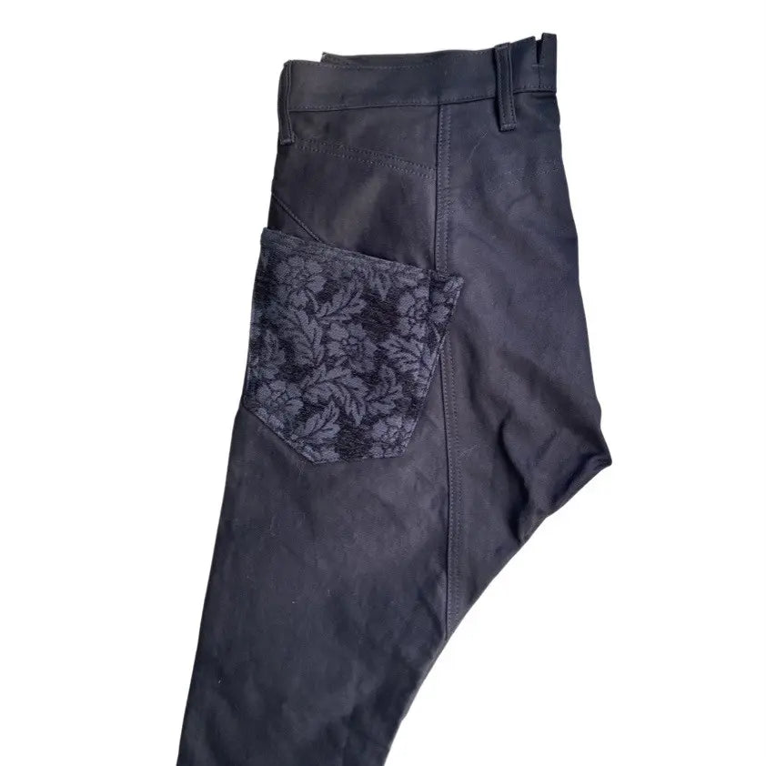 Comme des Garcons - FW21 Floral Jacquard Back Pockets Taped Pants