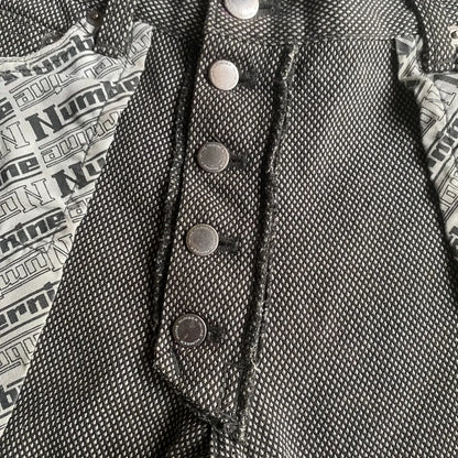 Number (N)ine  Vintage SS00 “Extra Heavy” Inside Out Jacquard Denim