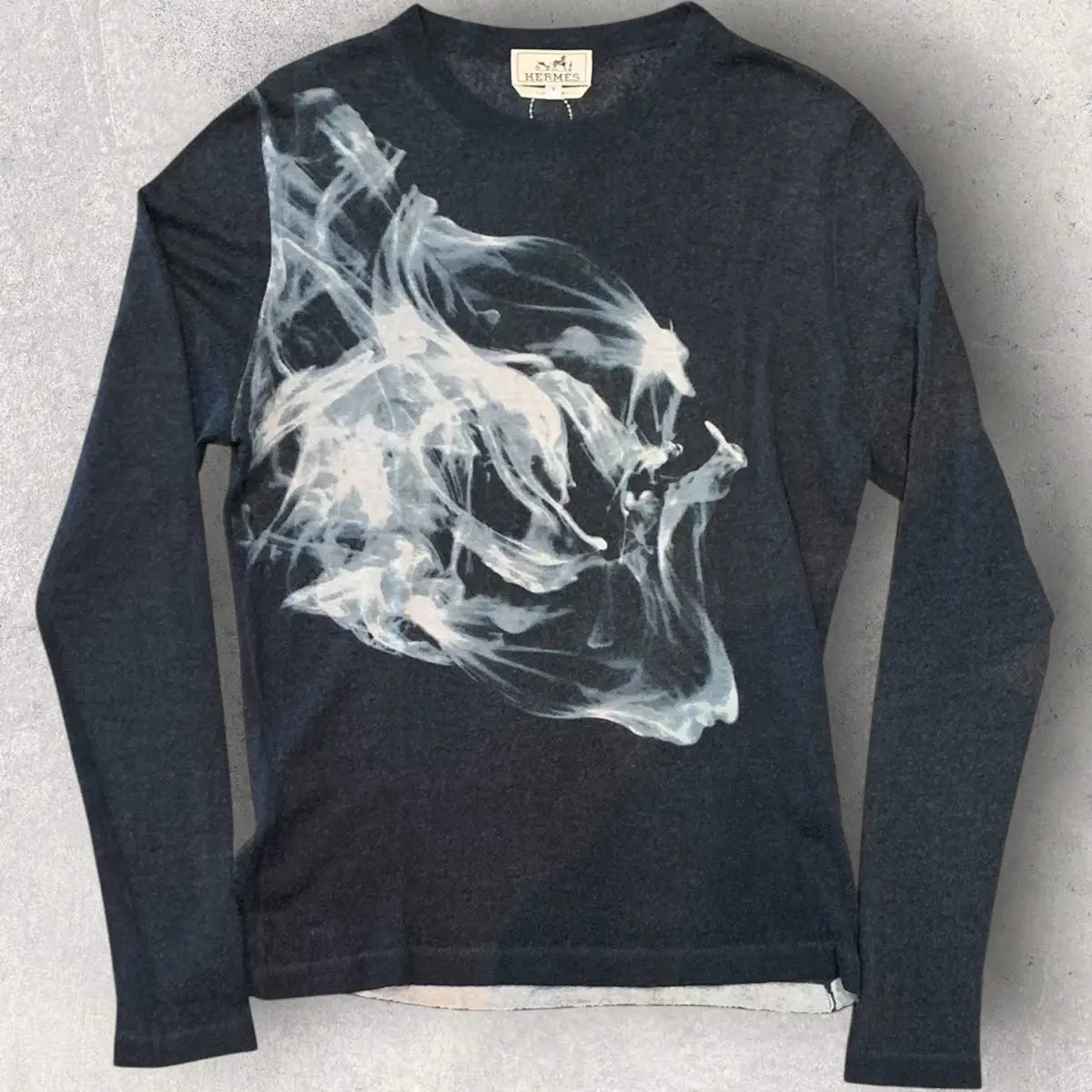 Hermes - Runway Fall12 Smoke Cashmere Sweater