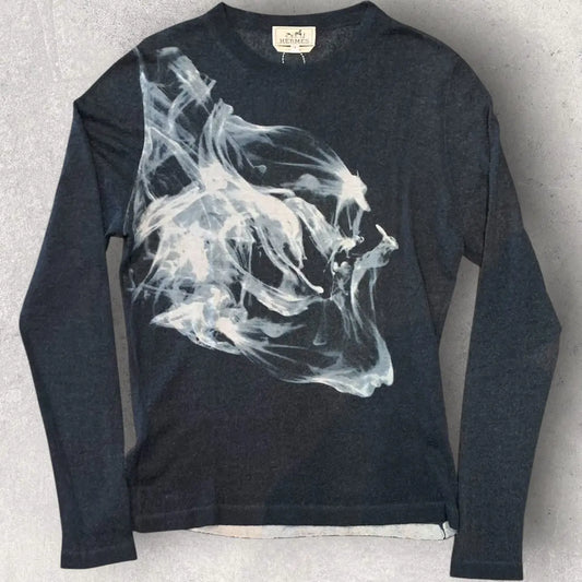 Hermes - Runway Fall12 Smoke Cashmere Sweater