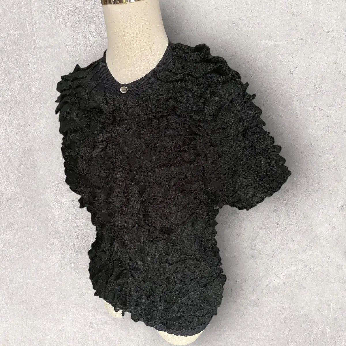Comme des Garcons - Fall 2011 Frills Button Up Sweatshirt