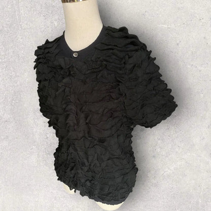 Comme des Garcons - Fall 2011 Frills Button Up Sweatshirt