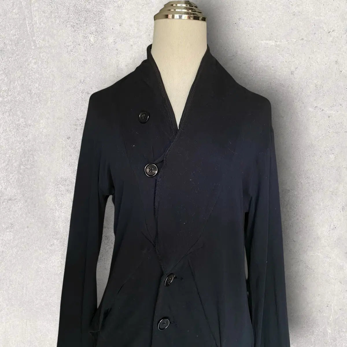 Ann Demeulemeester - 2000’s Asymmetric Jersey Cotton Jacket