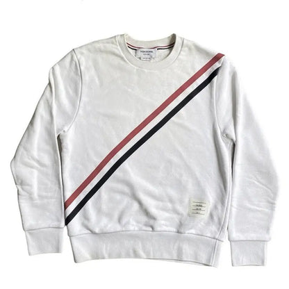 Thom Browne - SS21 Diagonal Stripe Crew Neck Sweater