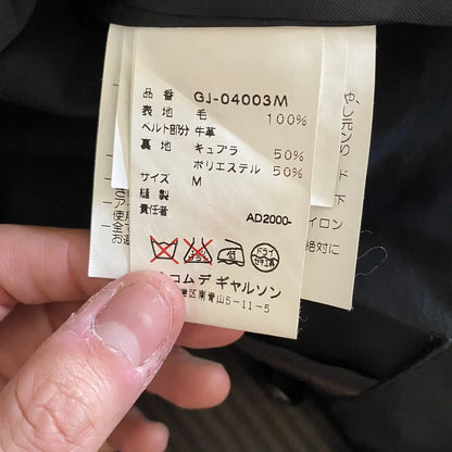 Comme des Garcons : Vintage Fall00 Double Layer Blazer With Bondage Stud Strap