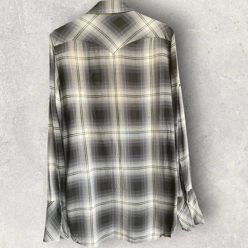 Number (N)ine - SS07 Plaid Rayon Western Shirt
