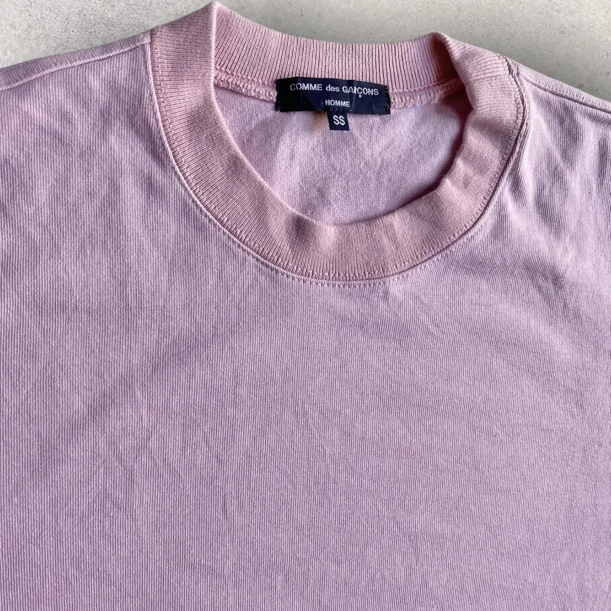 Comme des Garcons - Pale Pink Crew Neck L/S