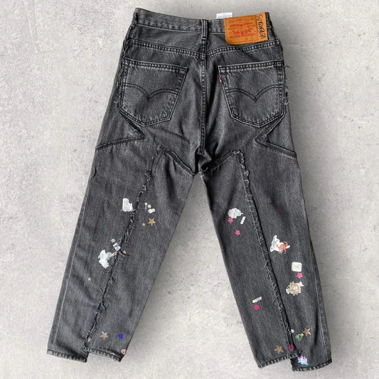 Vetements x Levi's - Deconstructed Sticker Jeans