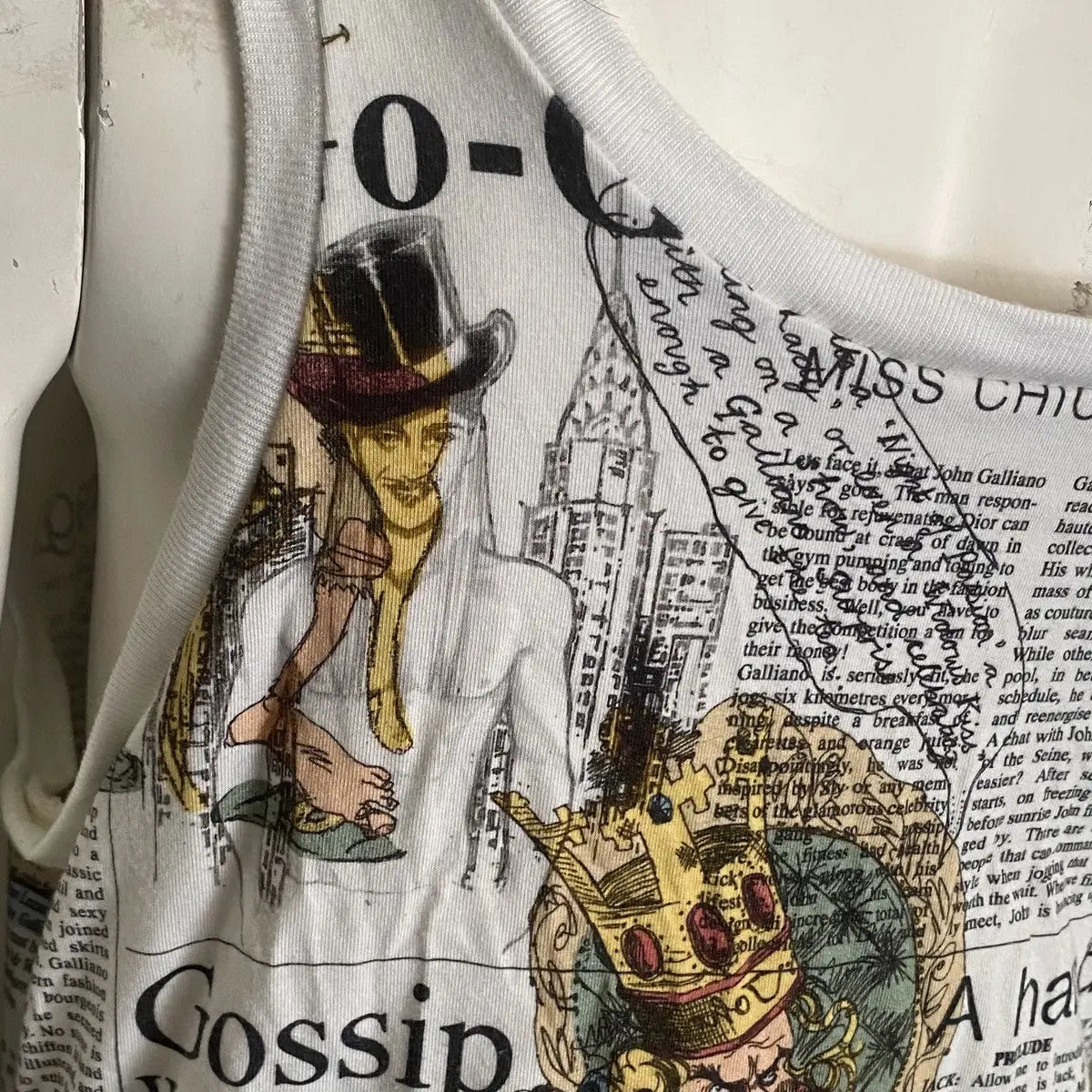 John Galliano - Fall 2006 Newspaper Tank Top