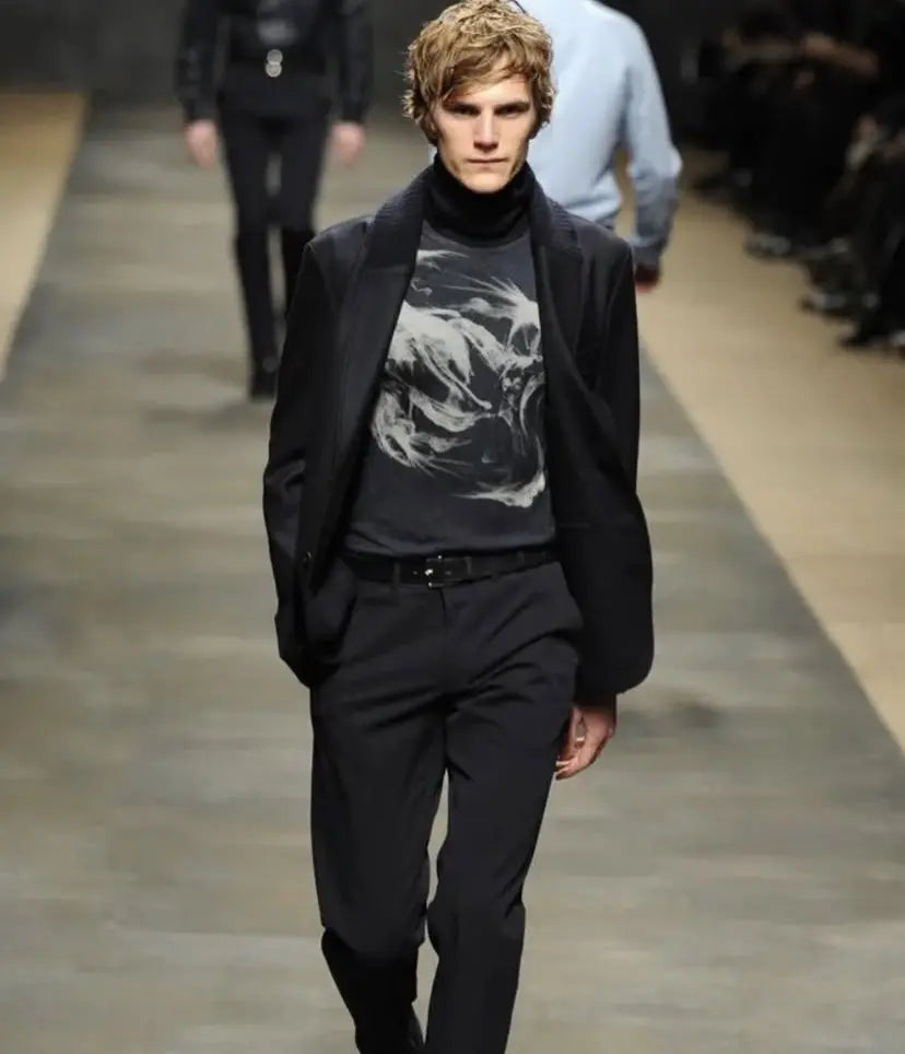 Hermes - Runway Fall12 Smoke Cashmere Sweater