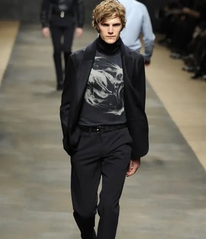 Hermes - Runway Fall12 Smoke Cashmere Sweater