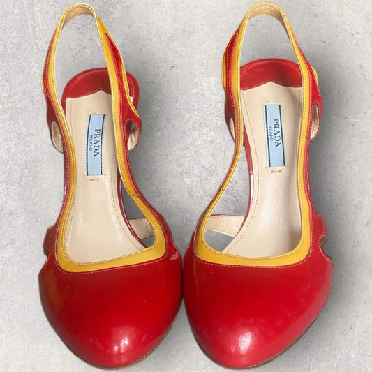 Prada - SS12 Red Patent Heels