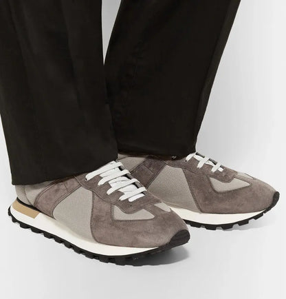 Maison Margiela - Replica Runner Mesh And Suede Sneakers