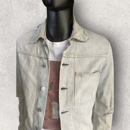 Helmut Lang - Vintage Broken Denim Slim Jacket Mid Wash