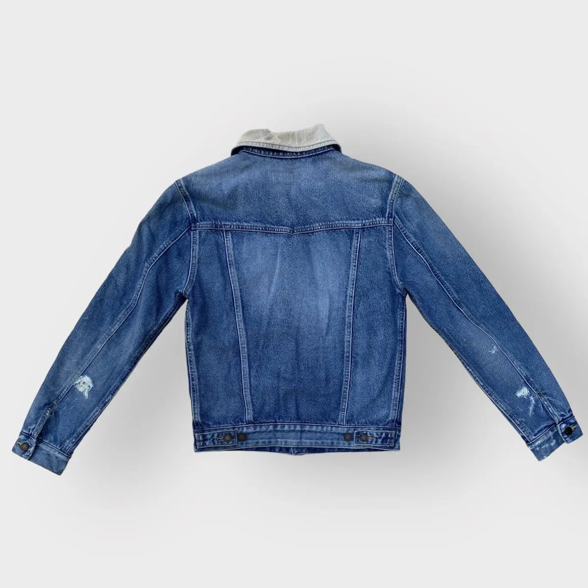 Saint Laurent Paris - SLP Corduroy Collar Denim Jacket