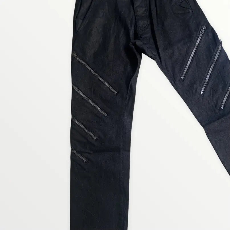 Vivienne Westwood - Resin Black Coated Zip Denim