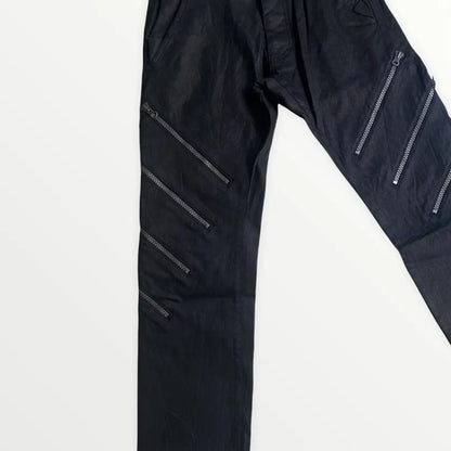 Vivienne Westwood - Resin Black Coated Zip Denim