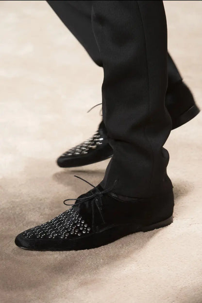 Burberry - Fall13 Studded Black Pony Hair Shoes christopher bailey