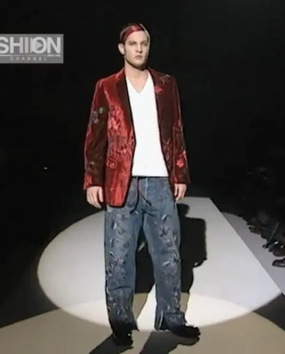 Gucci - Fall99 AD And Runway Floral Embroiled Denim