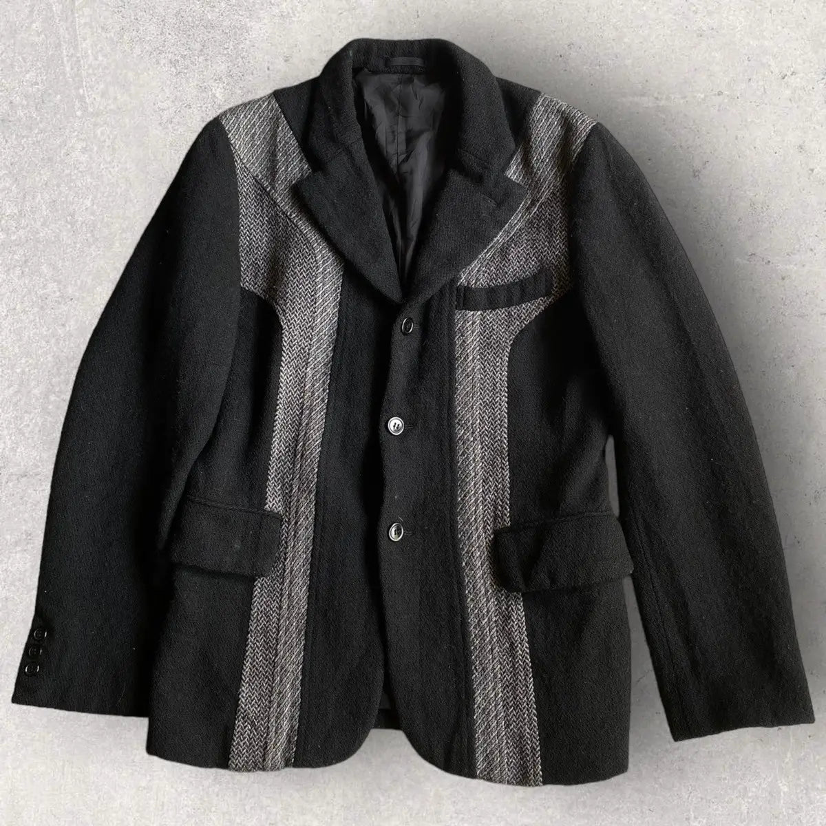 Comme des Garcons Homme Plus : Fall03 Runway Black Wool Dye Blazer