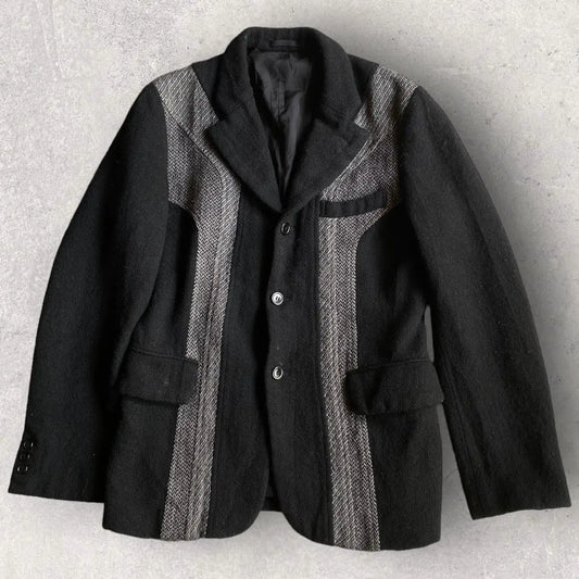Comme des Garcons Homme Plus : Fall03 Runway Black Wool Dye Blazer
