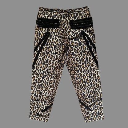 Number (N)ine : 2003 “Touch Me I’m Sick” Leopard Heart Print Bondage Pants