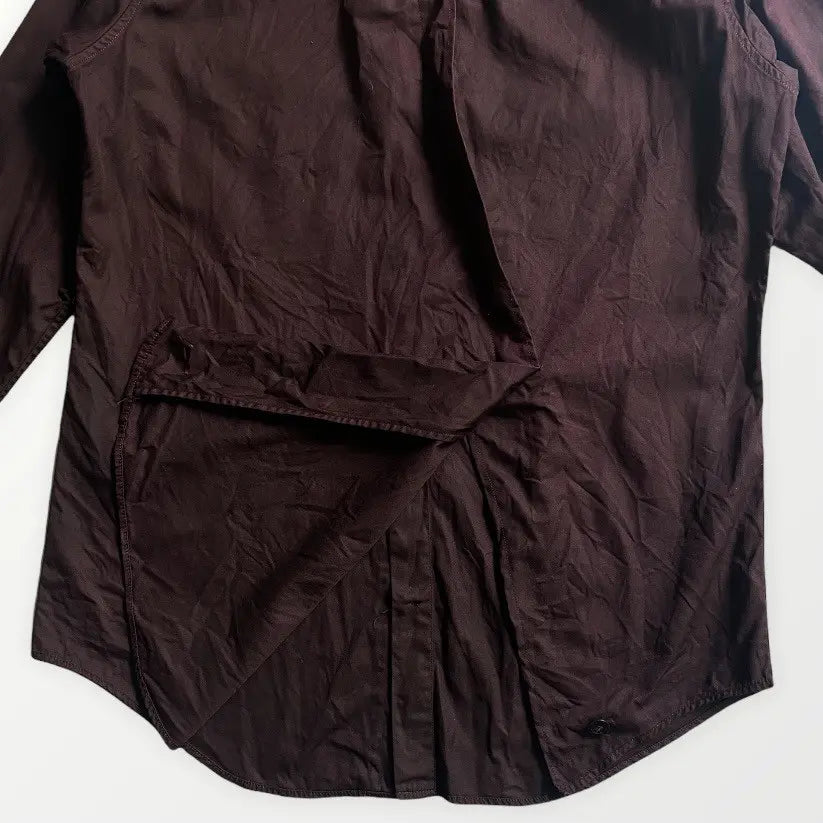 Yohji Yamamoto - Y’s Object Dye Diagonal Back Open Details Shirt