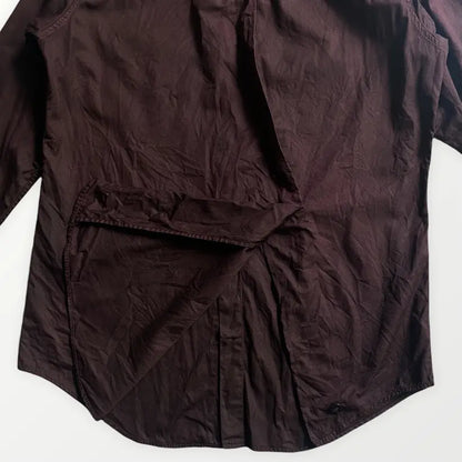 Yohji Yamamoto - Y’s Object Dye Diagonal Back Open Details Shirt