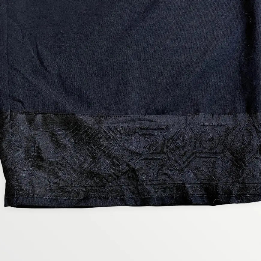 Yohji Yamamoto - Y’s Black Wool With Rayon Hem Replax Fit