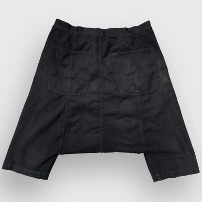 Comme des Garcons - SS10 Black Poly Drop Crotch Shorts